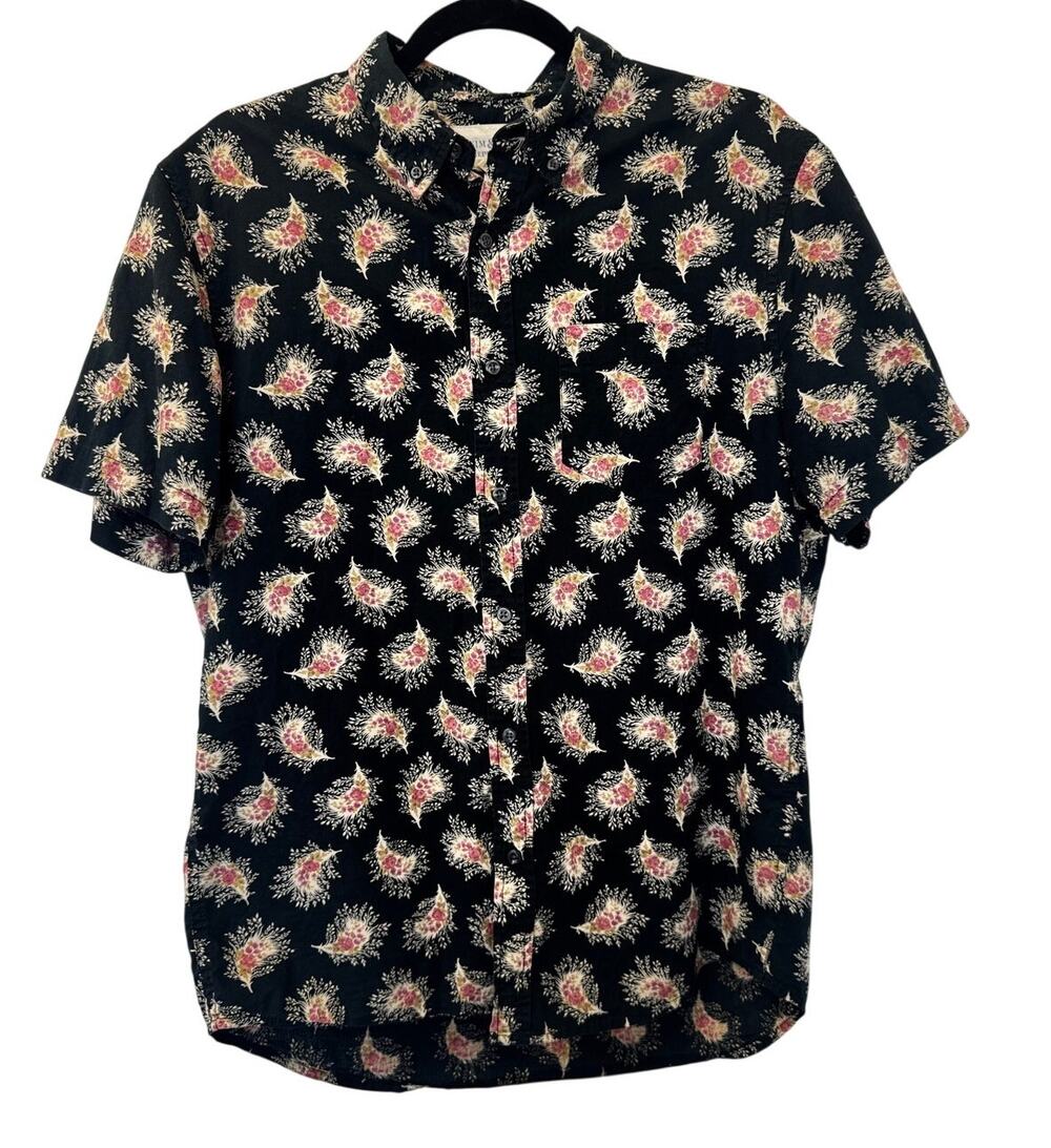 Denim & Supply Ralph Lauren Floral Paisley Short Sleeve Button-Down Shirt (M)